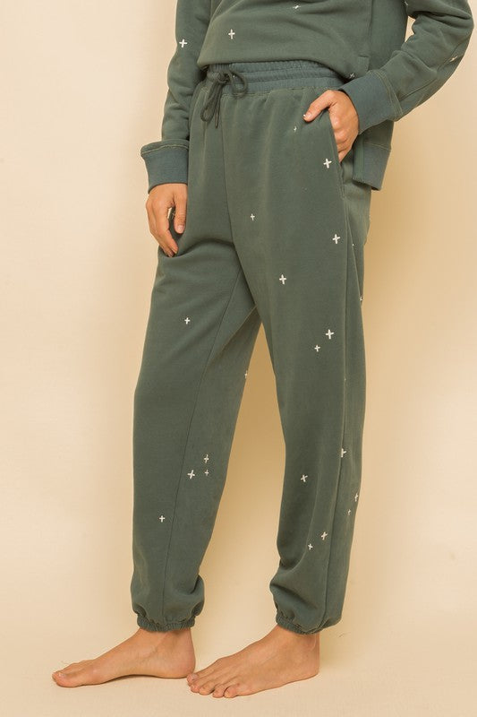 Mac Embroidered Joggers