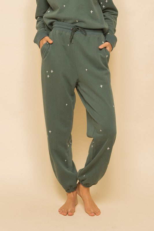 Mac Embroidered Joggers